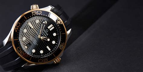 omega seamaster 300 black gold